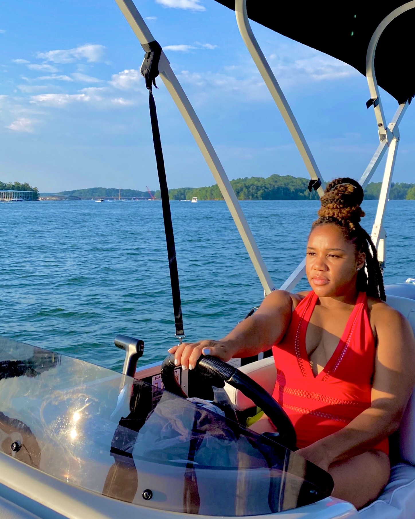 Lake Lanier Boat Rental- driving