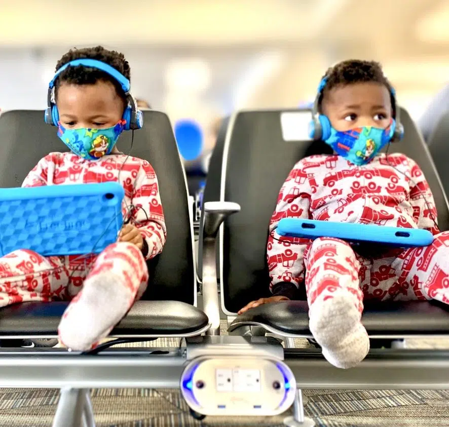 Flying with Potty-Training Toddlers traveling at the airport