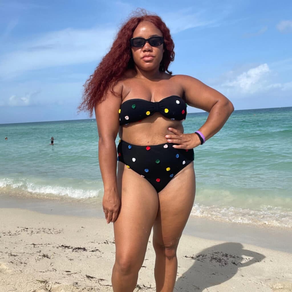 An example of a swimsuit I wore in Miami.