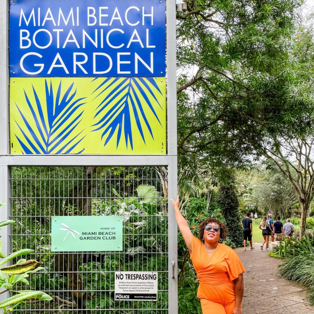 Visiting the Miami Beach Botanical Garden is one of the best things to do in Miami in January.