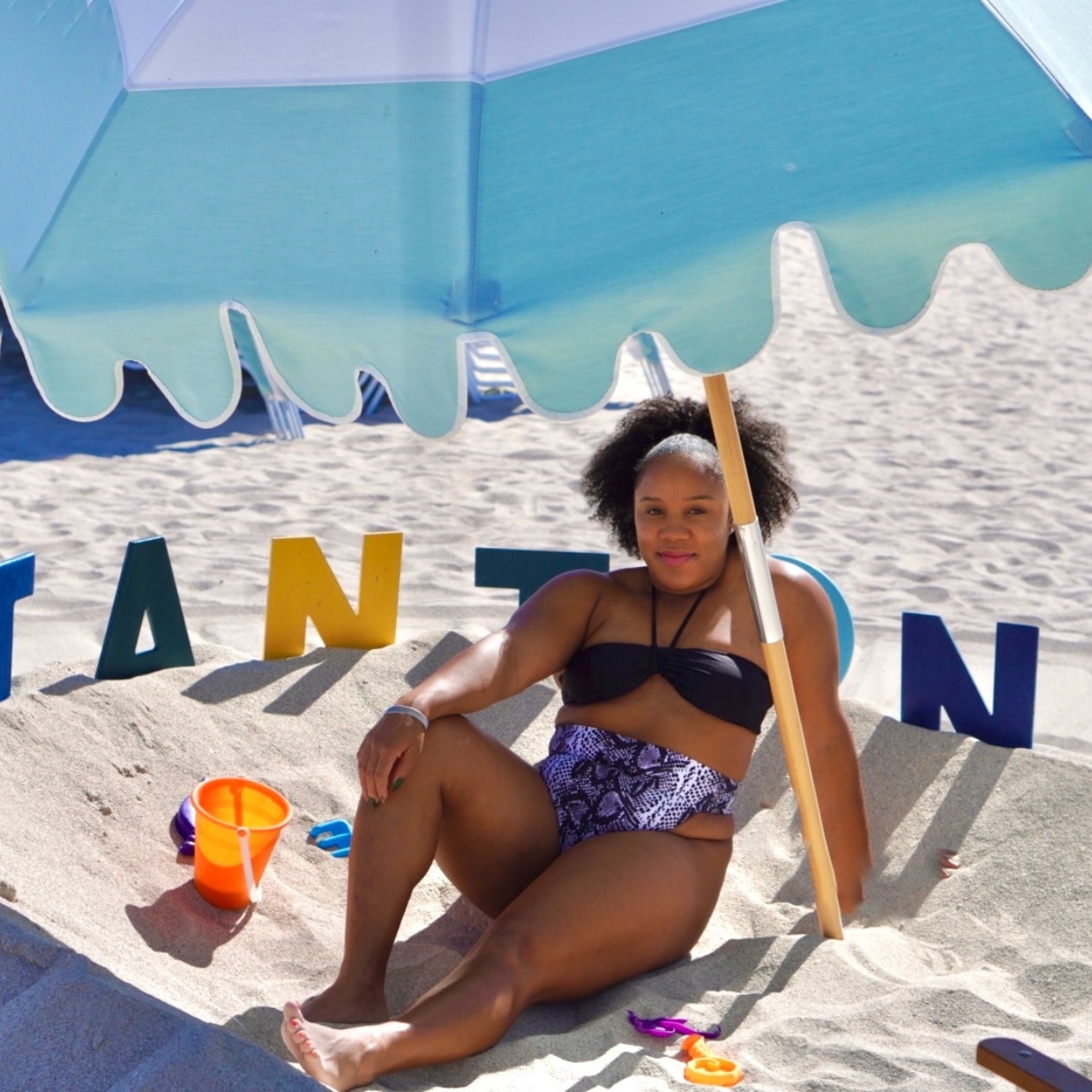 Me enjoying the beautiful Miami beaches at the Stanton Hotel during our most recent Miami itinerary