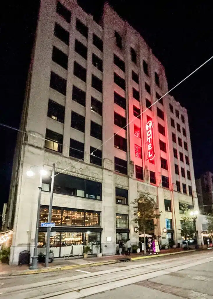 Streetview of the Ace Hotel in New Orleans.