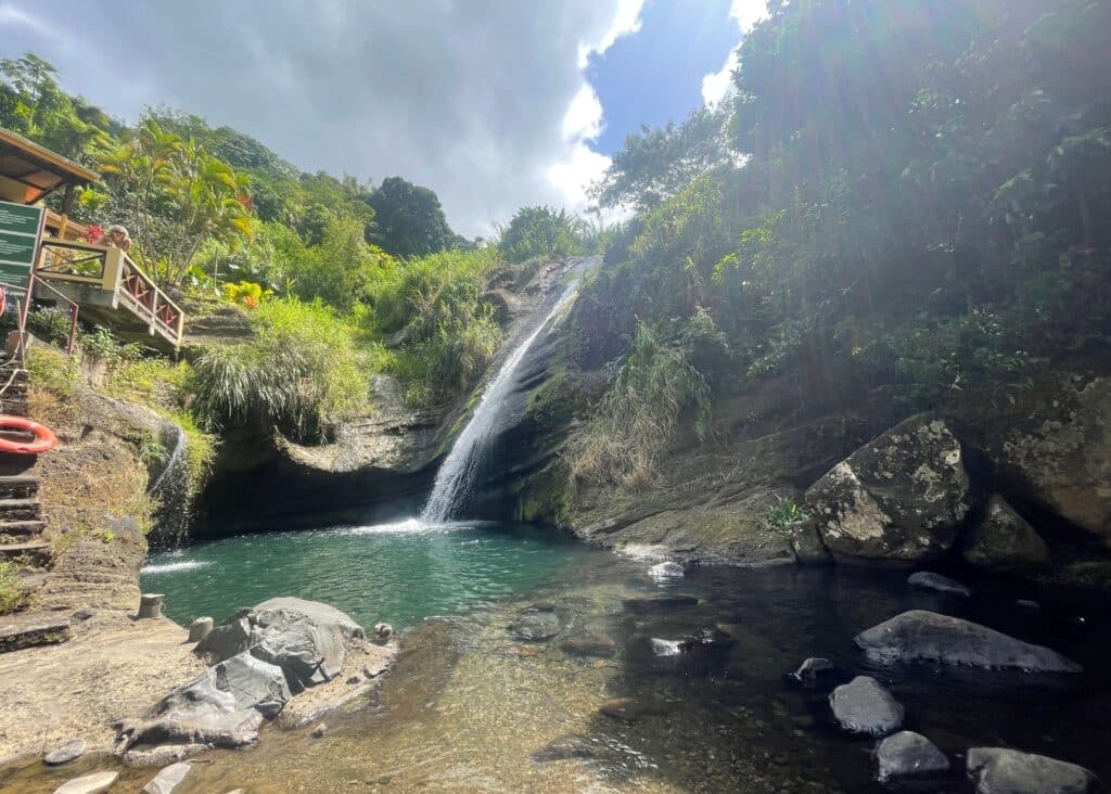 The beautiful Concord Falls in Grenada.